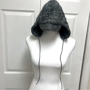 Merona Gray Knit Trapper Hat